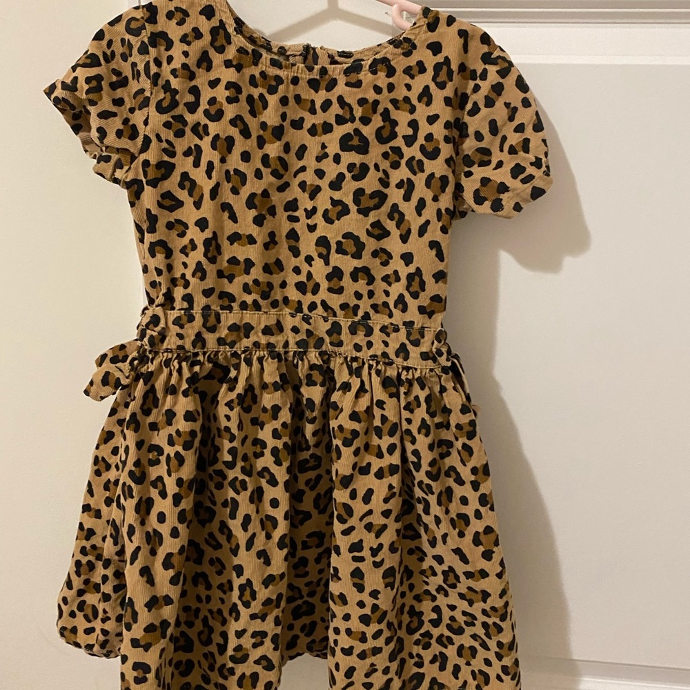 Carter’s corduroy leopard print dress